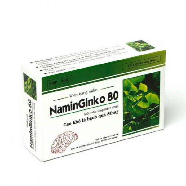 Thuốc Naminginko 80mg – Điều trị mất trí nhớ ngắn hạn Thuốc Naminginko 80mg – Điều trị mất trí nhớ ngắn hạn