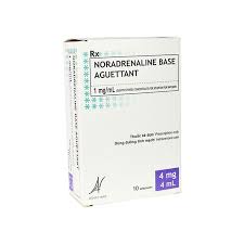 Thông tin sản phẩm thuốc Noradrenaline Base Aguettant 1 Mg/Ml