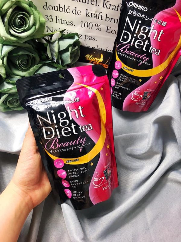Quy cách đóng gói Orihiro Night Diet Tea Beauty 16 gói x 2g Quy cách đóng gói Orihiro Night Diet Tea Beauty 16 gói x 2g