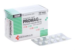 Quy cách đóng gói Thuốc Promag 200mg hộp 100 viên