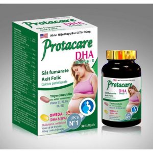 Quy cách đóng gói Protacare DHA Omega-3 hộp 60 viên