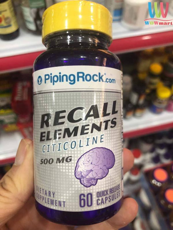 Quy cách đóng gói Recall Elements 500Mg Piping Rock Quy cách đóng gói Recall Elements 500Mg Piping Rock