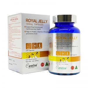 Quy cách đóng gói Royal Jelly Careline Hộp 100 Viên 