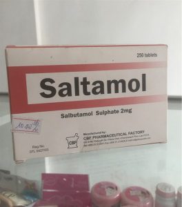 Quy cách đóng gói thuốc SALTAMOL 2MG