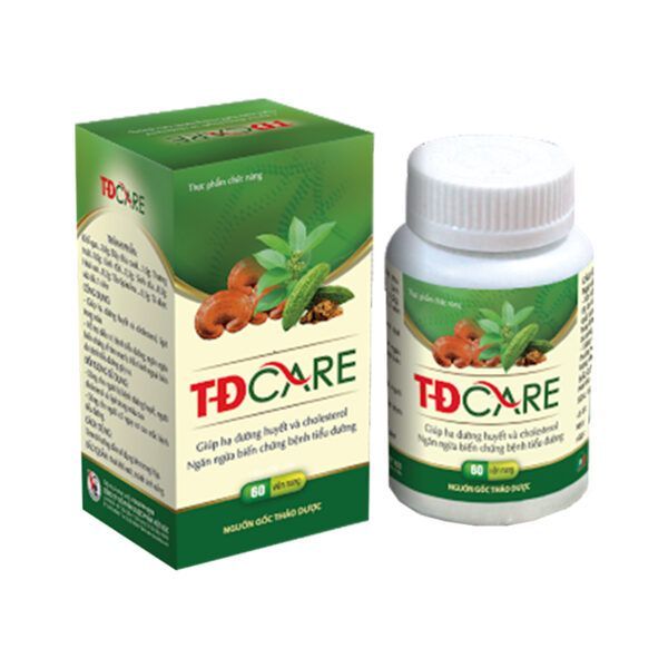 TD-Care-Lo-60-Vien-Giup-Ha-Duong-Huyet-Giam-Cholesterol-600x600