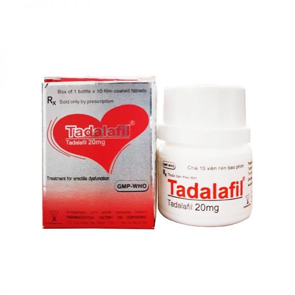 Tadalafil 20mg Lọ 10 Viên