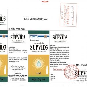 Quy cách đóng gói Thuốc Supvid3 