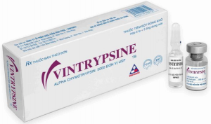 Quy cách đóng gói Vintrypsine Hộp 5 Lọ + 5 Ống