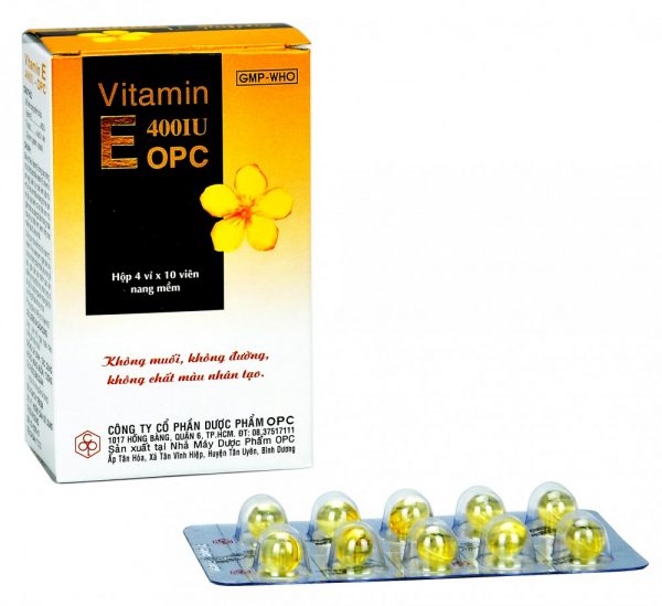 Quy cách đóng gói Vitamin E 400IU OPC Quy cách đóng gói Vitamin E 400IU OPC