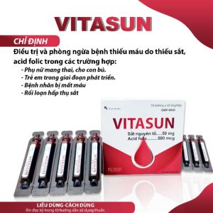 Thuốc Vitasun hộp 20 ống là thuốc gì ?