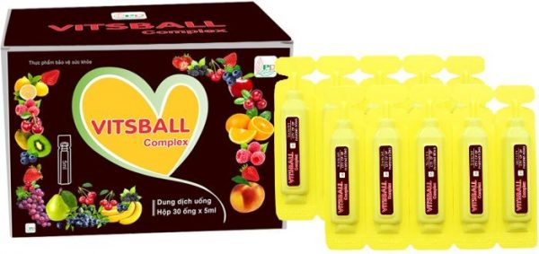 Quy cách đóng gói Thuốc Vitsball Hộp 30 Ống