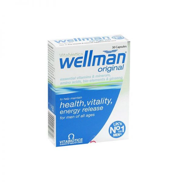 Vitabiotics Wellman hộp 30 viên – Bổ sung vitamin , khoáng chất cho phái mạnh