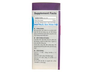 Thành phần của Thuốc Zin C Max 100ml