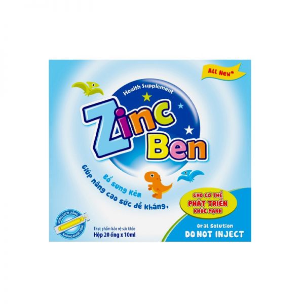 Zinc Ben – Bổ Sung Dưỡng Chất Cho Cơ Thể Zinc Ben – Bổ Sung Dưỡng Chất Cho Cơ Thể