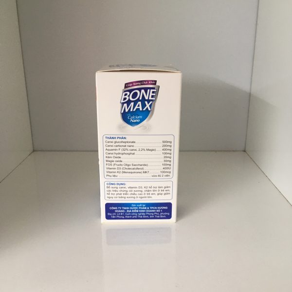 Bone max Hỗ trợ hấp thu canxi, giúp xương , răng chắc khỏe