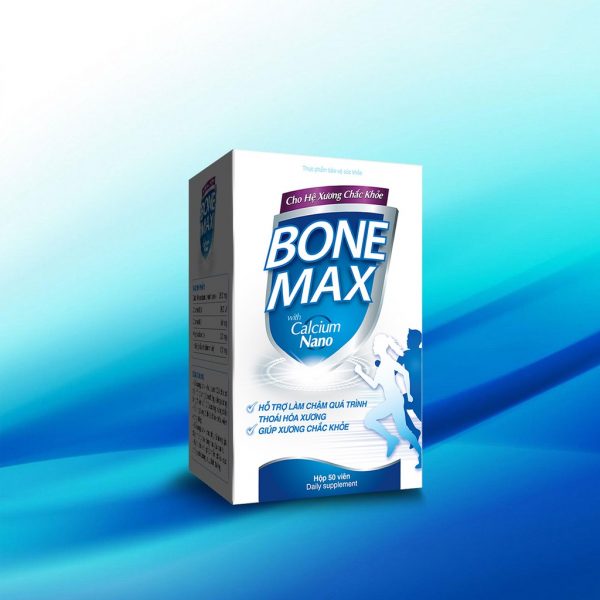 bone max Hỗ trợ hấp thu canxi, giúp xương , răng chắc khỏe