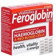 Quy cách đóng gói của thuốc Vitabiotics Feroglobin B12 Hộp 30 Viên