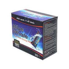 Quy cách đóng gói của thuốc Blue Whale Hộp 20 Gói