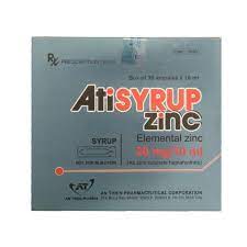 Quy cách đóng gói của thuốc Atisyrup Zinc Hộp 20 Ống