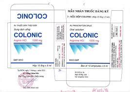 Quy cách đóng gói của thuốc Colonic hộp 20 ống