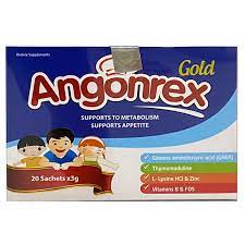 Quy cách đóng gói của thuốc Angonrex gold hộp 20 gói