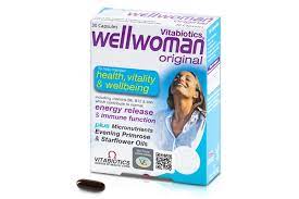 Quy cách đóng gói của thuốc Vitabiotics Wellwoman hộp 30 viên