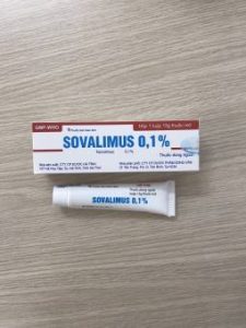 Quy cách đóng gói của thuốc Sovalimus 0,1% 15g