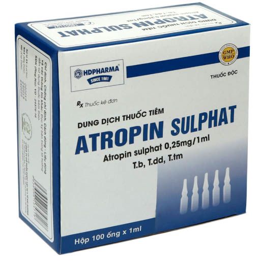 Atropin-Sulphate-0.25Mg-2 Cách bảo quản thuốc Atropin Sulfat 0.25 Mg/Ml