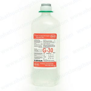 Quy cách đóng gói của thuốc Glucose 30% 500ml B.Braun (G30 BB)