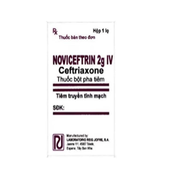 Noviceftrin-2g Quy cách đóng gói của thuốc Noviceftrin 2g IV