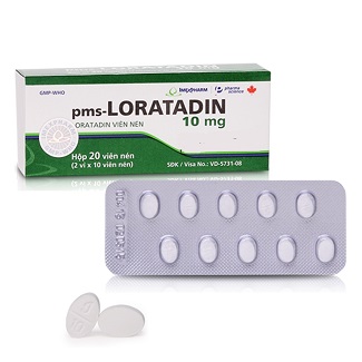 Quy cách đóng gói Thuốc PMS Loratadin 10mg Quy cách đóng gói Thuốc PMS Loratadin 10mg