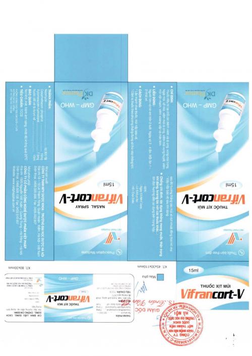 Thuốc Vifrancort V Spray 15ml Thuốc Vifrancort V Spray 15ml