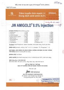 Quy cách đóng gói của thuốc Amigold 8.5%