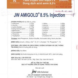 Quy cách đóng gói của thuốc Amigold 8.5%