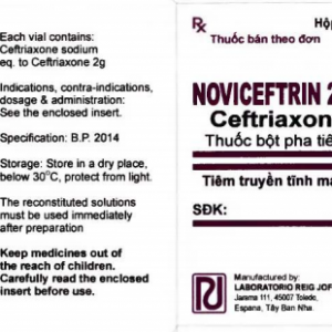 Thuốc Noviceftrin 2g IV là gì ?