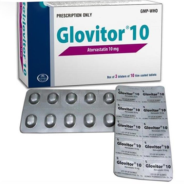 Glovitor 10mg - Giảm cholesterol trong máu