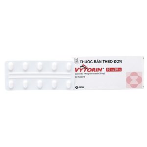 Vytorin 10mg/20mg - Hỗ trợ hạ mỡ máu hiệu quả