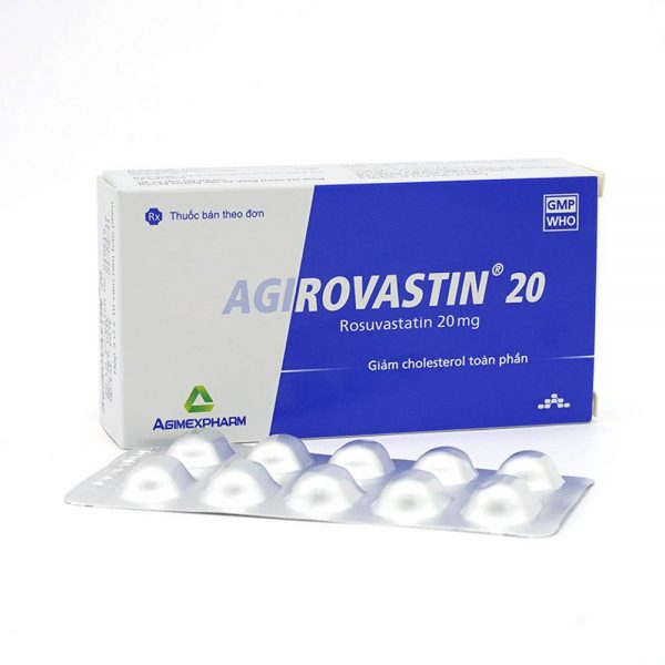 Agirovastin 20mg - Thuốc hạ Cholesterol và acid béo có hại