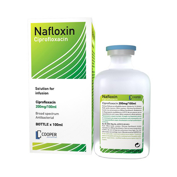 Nafloxin 400mg/200ml - Hỗ trợ điều trị viêm phổi, viêm phế quản