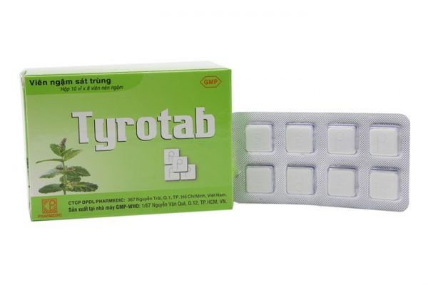 Tyrotab - Điều trị tại chỗ các bệnh ở họng Tyrotab - Điều trị tại chỗ các bệnh ở họng