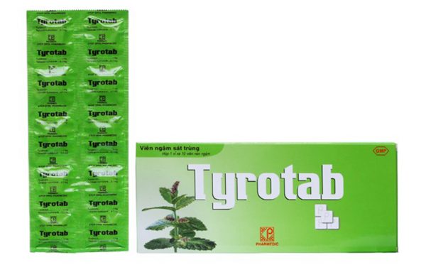 Tyrotab - Điều trị tại chỗ các bệnh ở họng Tyrotab - Điều trị tại chỗ các bệnh ở họng