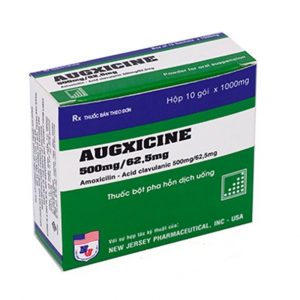 Augxicine 500mg/62,5mg - Điều trị các nhiễm khuẩn đường hô hấp trên, da và mô mềm