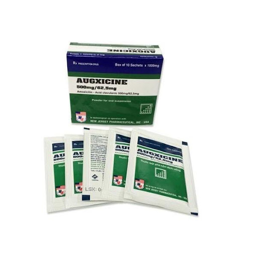 Augxicine 500mg/62,5mg - Điều trị các nhiễm khuẩn đường hô hấp trên, da và mô mềm