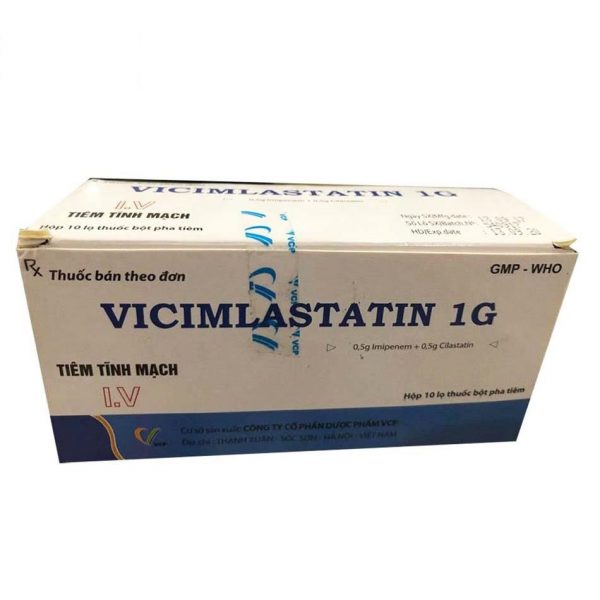 Vicimlastatin 1g - Điều trị nhiễm khuẩn mức độ nặng