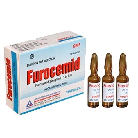 Furosemid 20mg/2ml - Chỉ định để lợi niệu, tăng bài tiết nước tiểu trong điều trị