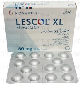 Lescol XL 80mg - Công dụng hạ mỡ máu