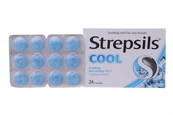 Strepsils Cool - Ngừa và trị nhiễm vi khuẩn hoặc nấm trong miệng và cổ họng