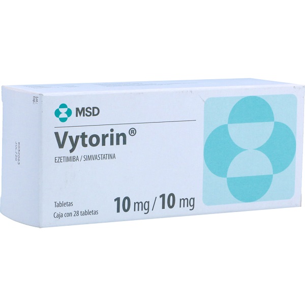Vytorin 10mg/10mg - Hỗ trợ hạ mỡ máu trong cơ thể.