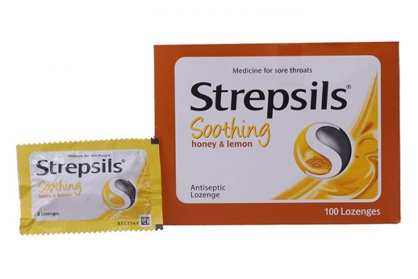 Strepsils Soothing Honey & Lemon - Hỗ trợ giảm ho, đau rát cổ họng do viêm họng