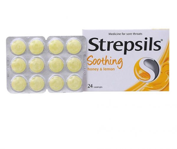 Strepsils Soothing Honey & Lemon - Hỗ trợ giảm ho, đau rát cổ họng do viêm họng